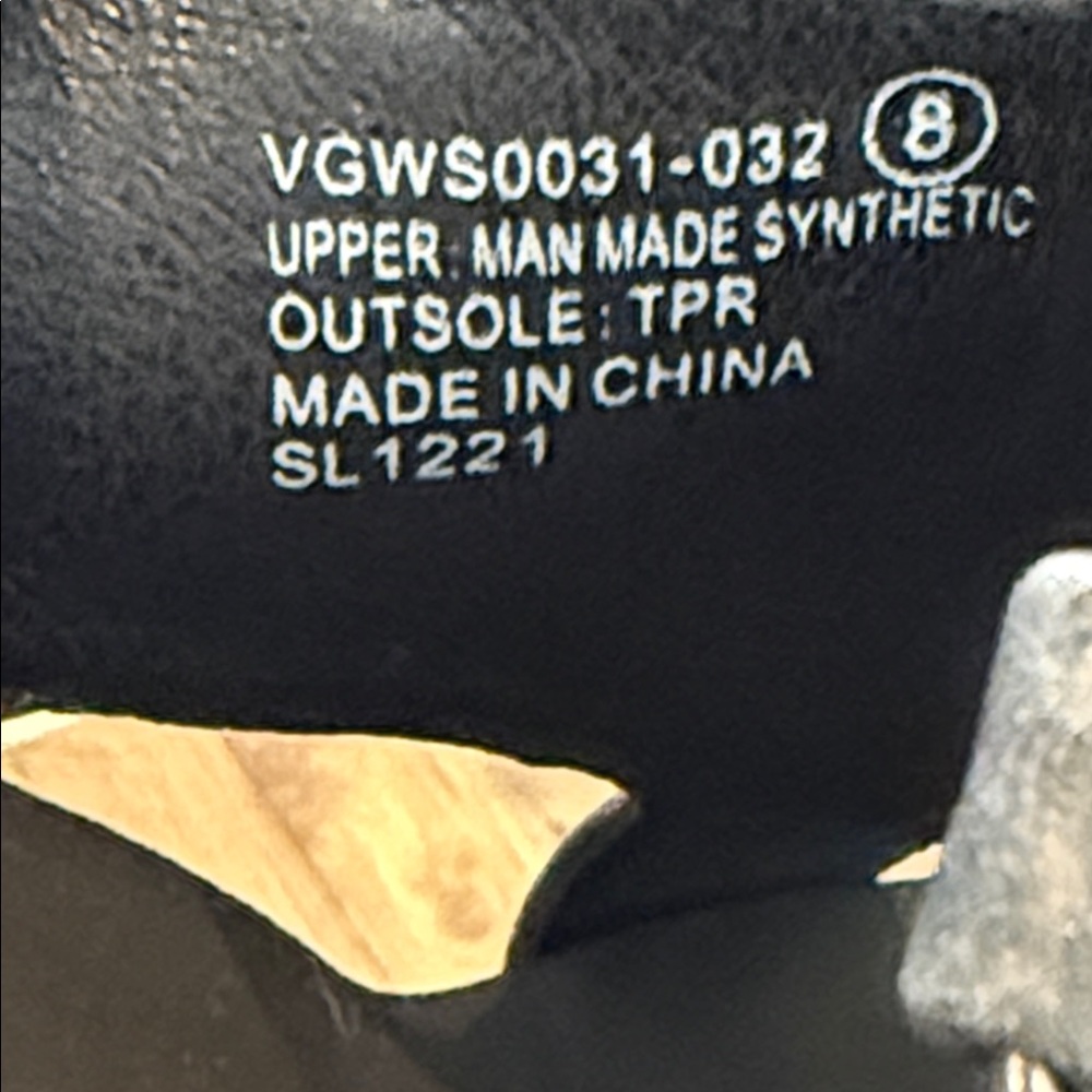 Very G Black Wedges with Multicolor Sole - Picture 6 of 6